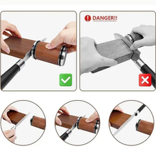 Load image into Gallery viewer, Tumbler Knife Sharpener with Adjustable Angle and Smooth Rolling Action for Precision Sharpening - Ceramic Polishing Disc to Sharpen and Polish Knives