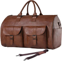 Load image into Gallery viewer, Convertible Garment Duffle Bag with Dual Buckles and Shoe Compartment
