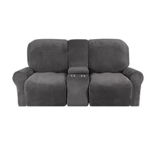 Load image into Gallery viewer, 2 Seat Recliner Cover with Cup Holders Soft Non Slip 12 Colors