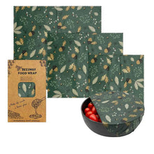 Load image into Gallery viewer, Organic Reusable Bees Wax Food Wrap Set