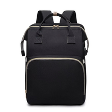 Load image into Gallery viewer, Portable Folding Crib and Large Capacity Diaper Backpack