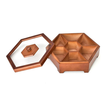 Load image into Gallery viewer, Wooden Food Storage Box With Lid for Candy, Biscuits, Nuts, and Snacks