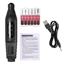 Load image into Gallery viewer, 6-in-1 Electric Nail Drill Kit with Portable Manicure and Polishing Tools