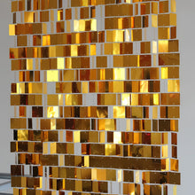 Load image into Gallery viewer, Golden Square Sequin Curtain Panels for Party and Event Décor