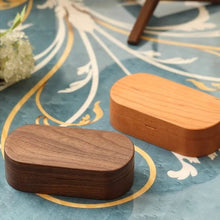 Load image into Gallery viewer, Mini Portable Jewelry Box Compact Wooden Travel Organizer