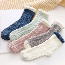 Load image into Gallery viewer, Women’s Cozy Coral Fleece Warm Socks