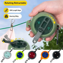 Load image into Gallery viewer, 32.8 ft Portable Retractable Clothesline