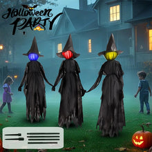Load image into Gallery viewer, Glowing Sound Activated Witch Trio Yard Decoration