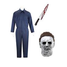 Load image into Gallery viewer, Adult Horror Costume with Mask and Jumpsuit for Halloween Cosplay Party