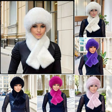 Load image into Gallery viewer, Plush Winter Hat and Scarf Set for Women