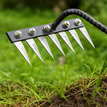 Load image into Gallery viewer, Steel Weed Removal Rake, Durable Garden Tool for Easy Weed Control