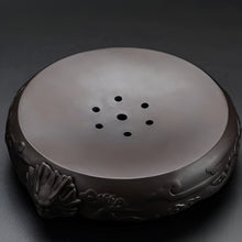 Load image into Gallery viewer, Purple Clay Dragon Relief Handmade Teapot for Traditional Tea Ceremony
