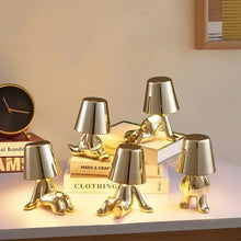 Load image into Gallery viewer, Little Golden Man Table Lamp
