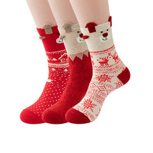 Load image into Gallery viewer, Festive Reindeer Christmas Socks for Women