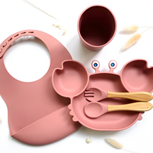 Load image into Gallery viewer, Whale Shaped Baby and Toddler Dinner Set