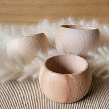 Load image into Gallery viewer, Wooden Napkin Ring Engraved Decor