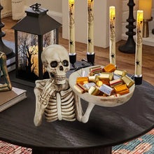Load image into Gallery viewer, Spooky Skeleton Halloween Candy Bowl