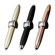 Load image into Gallery viewer, LED Decompression Metal Spinner Fidget Pen