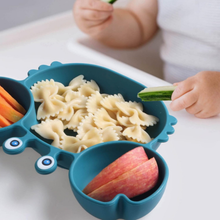 Load image into Gallery viewer, Whale Shaped Baby Dinner Set with Suction Base for Toddlers