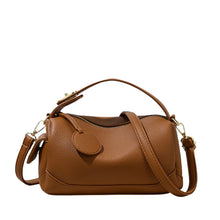 Load image into Gallery viewer, Soft Leather Boston Pillow Bag Large Capacity Handbag