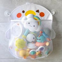 Load image into Gallery viewer, Cartoon Duck Baby Bath Toy Mesh Storage Bag with Suction Cups