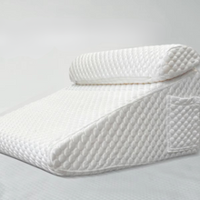 Load image into Gallery viewer, Dual Comfort Memory Foam Orthopedic Wedge Pillows with Breathable Covers