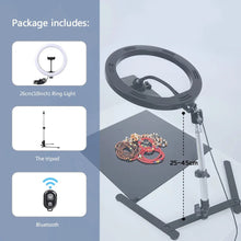 Load image into Gallery viewer, Ring Light with Tripod Stand and Phone Holder for Video Recording