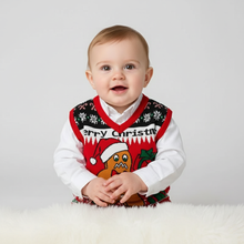 Load image into Gallery viewer, Cozy Knit Christmas Sweater Vest for Baby Boys