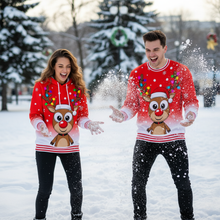 Load image into Gallery viewer, Cute Elk 3D Printed Christmas Sweatshirt for Men and Women