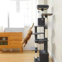 Load image into Gallery viewer, Cat Tree With Sisal Scratching Posts And Multi-Level Design
