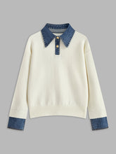 Load image into Gallery viewer, Womens Knit Shift Dress with Metal Button Front and Medium Stretch for Office Wear
