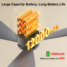 Load image into Gallery viewer, Ultimate Outdoor 12000mAh Rechargeable Ceiling Fan with LED Light