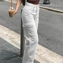 Load image into Gallery viewer, Adjustable Straight Fit Cargo Pants
