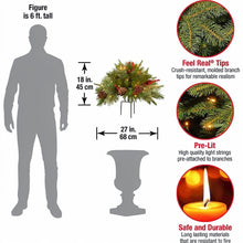 Load image into Gallery viewer, Pre-lit Artificial Christmas Tree Feel Real Urn Filler