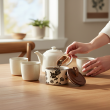 Load image into Gallery viewer, Ceramic Food Storage Jar for Kitchen, Decorative Canister for Tea, Coffee, or Snacks