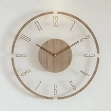 Load image into Gallery viewer, Nordic Silent Wooden Wall Clock