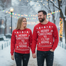 Load image into Gallery viewer, Cozy Unisex Christmas Sweater Loose Fit Holiday Knit