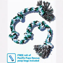 Load image into Gallery viewer, Indestructible 6 Knot Dog Rope Toy