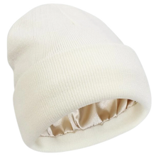 Load image into Gallery viewer, Warm Knit Satin Lined Beanie