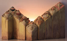 Load image into Gallery viewer, 9pcs Heaven Nativity Tree Pillar Statues