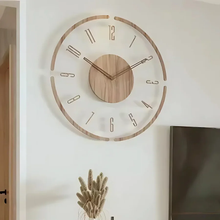 Load image into Gallery viewer, Nordic Silent Wooden Wall Clock