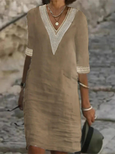 Load image into Gallery viewer, Elegant half-sleeve dress
