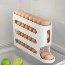 Load image into Gallery viewer, Large Capacity Sliding Egg Organizer Ladder Style Refrigerator Storage Box