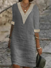 Load image into Gallery viewer, Elegant half-sleeve dress