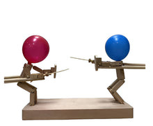 Load image into Gallery viewer, Wooden fencing puppets game