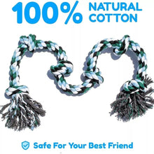 Load image into Gallery viewer, Indestructible 6 Knot Dog Rope Toy