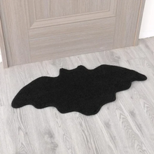 Load image into Gallery viewer, Black Spider Web Halloween Rug