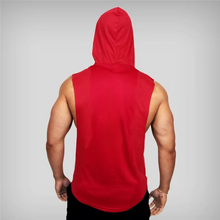 Load image into Gallery viewer, Men's Cotton Gym Hooded Tank Top