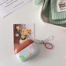 Load image into Gallery viewer, Cute Plaid Bow Silicone Earphone Case for Wireless Bluetooth Earphones