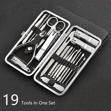 Load image into Gallery viewer, 19 in 1 Stainless Steel Manicure set Nail clipper Kit
